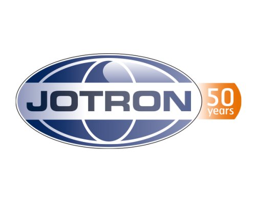 Jotron logo in 2017, celebrating 50 years of business.