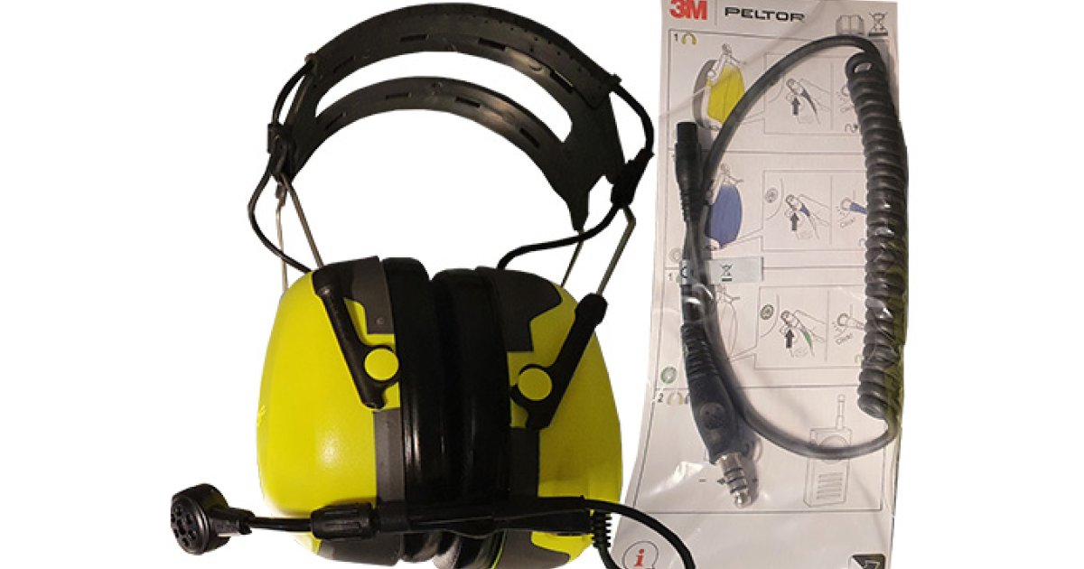 (箱付き Used品) PELTOR製 ヘッドセット　MT7H540F GB 3M MT20H682FB-47 GN PELTOR ComTac V Headset with Single Lead