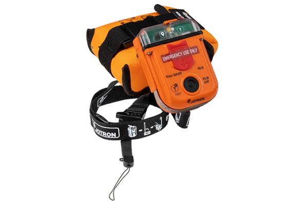 Tron-SA20-PLB-Personal-Locator-Beacon-on-pouch-with-neckband