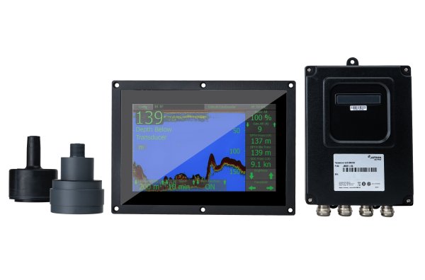 ESN100 is a navigation echo sounder with a black box and a 9" touch display. ESN100 is a navigation echo sounder with a black box and a 9" touch display.