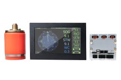 System parts of The SKIPPER DL2 (a dual axis doppler speed log). System parts of The SKIPPER DL2 (a dual axis doppler speed log).