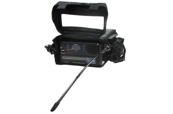 TR-810 MP Transceiver Man Portable version in a carrying bag.