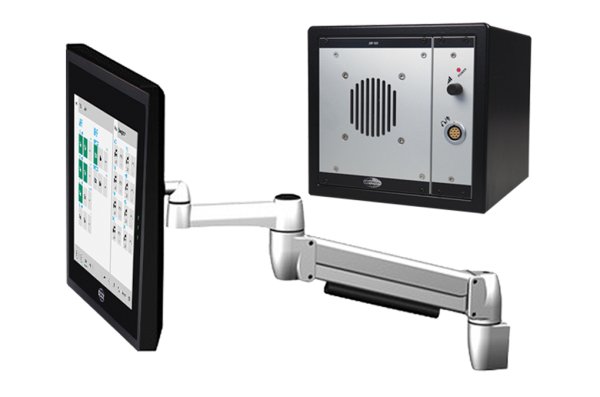 JDU with swivel arm mounted display.