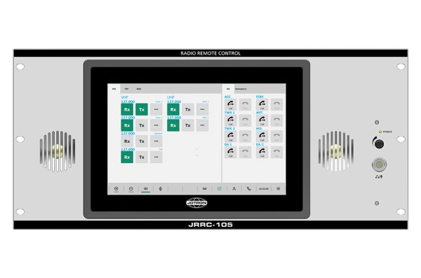 JRRC-105 front panel with display.