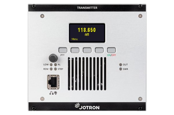 TA-7650 VHF AM Digital Multimode Transmitter with display.
