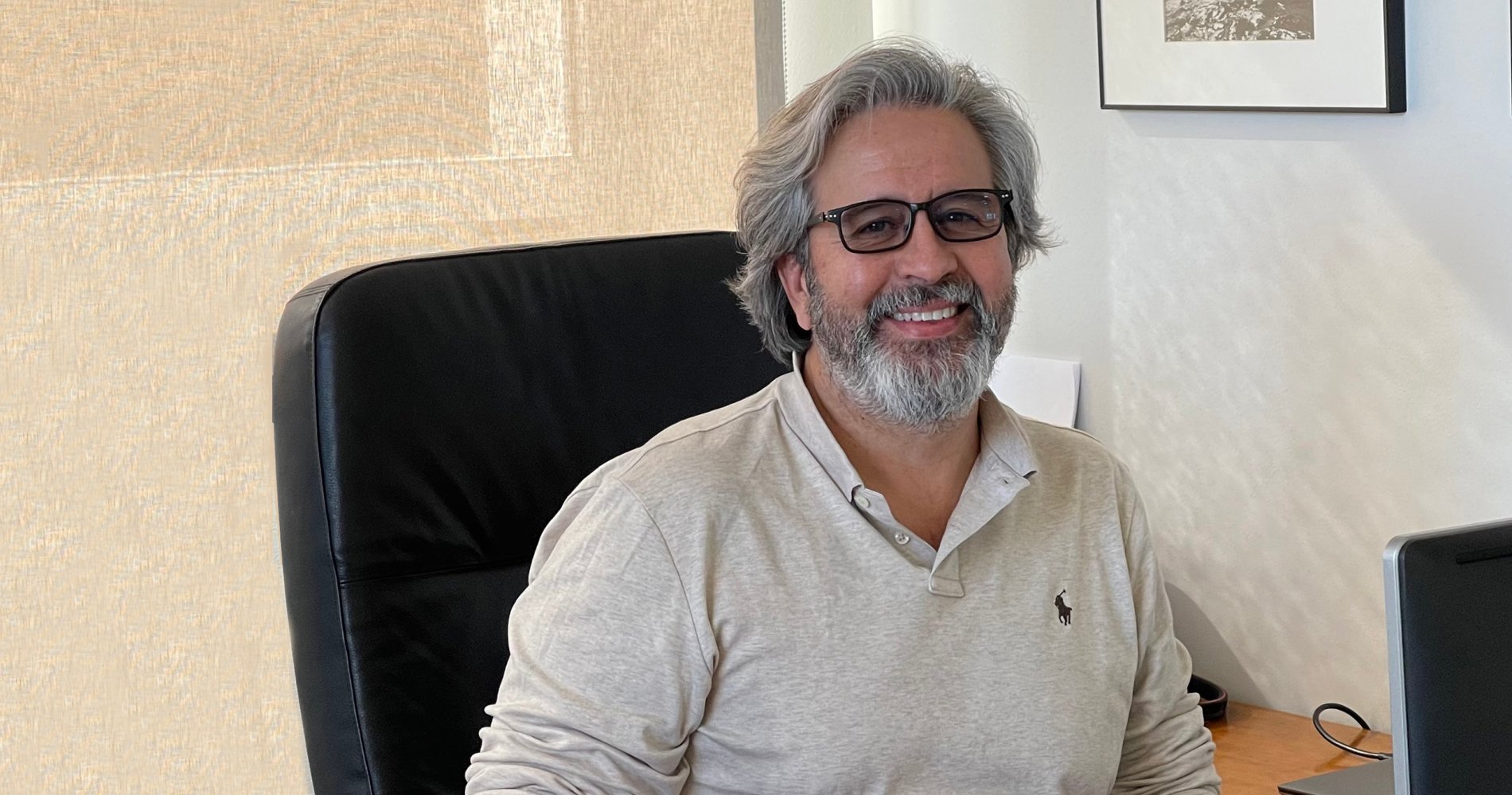 Alberto Olmost from JRC Iberia in his office.