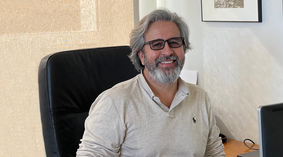 Alberto Olmost from JRC Iberia in his office.
